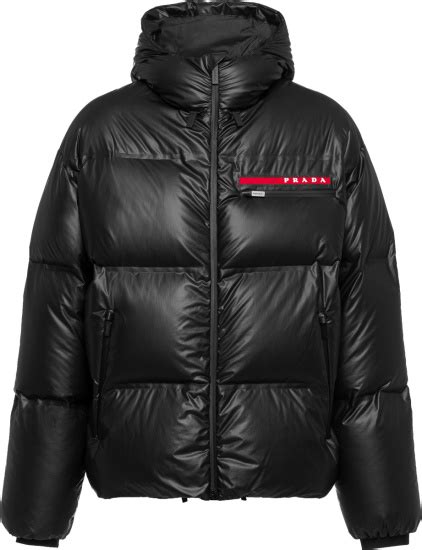 prada linea rossa down jacket|Prada.